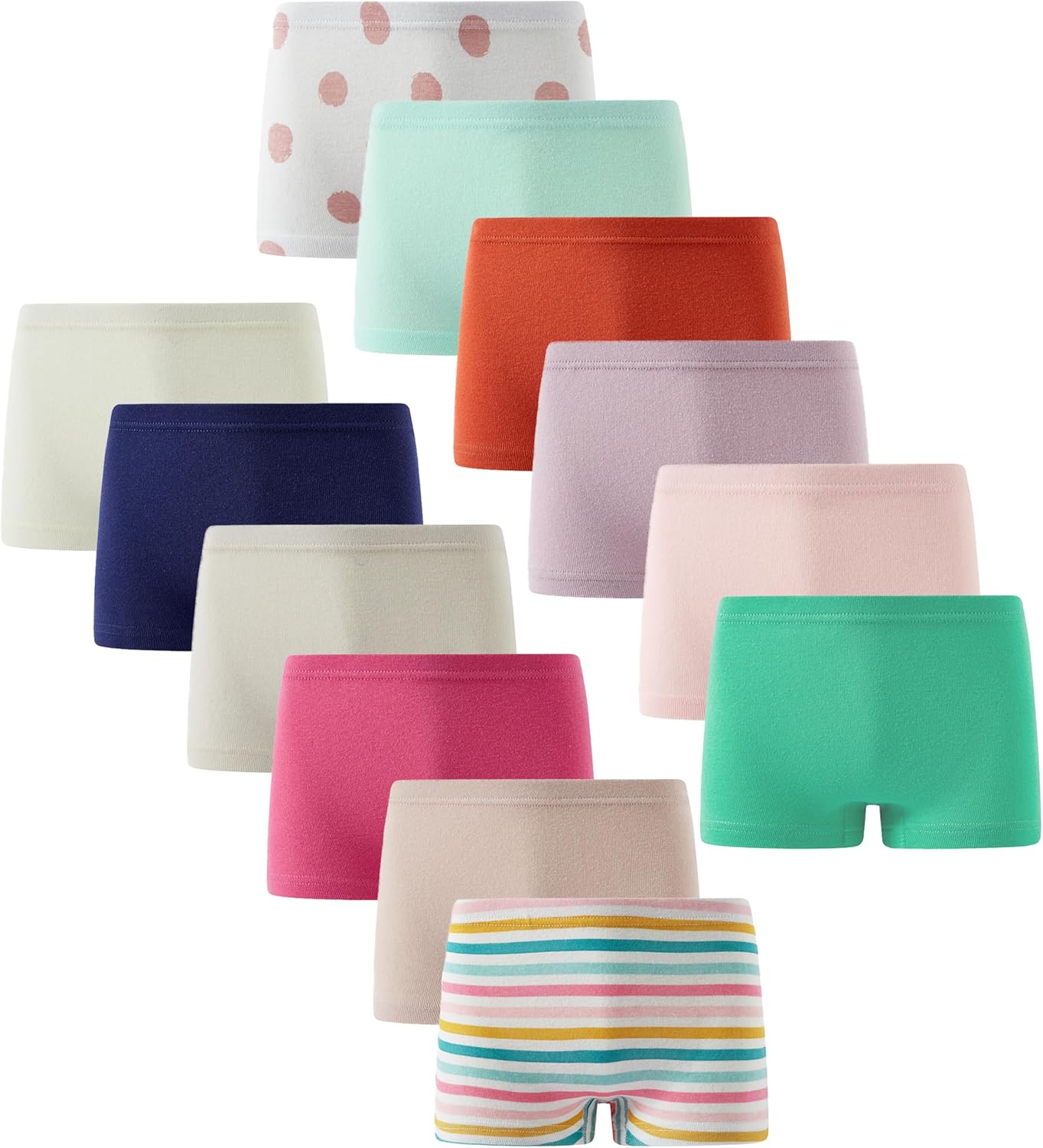 Sladatona Soft Girls Boyshort Panties Cotton Briefs Kids Underwear