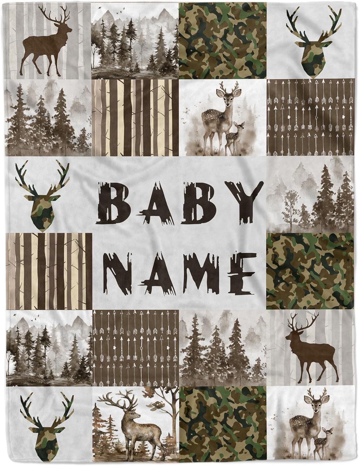 Custom Baby Shower Blanket with Name Personalized Baby Boy Gifts for Birthday Christmas Customized Name Blanket for Newborn New Baby