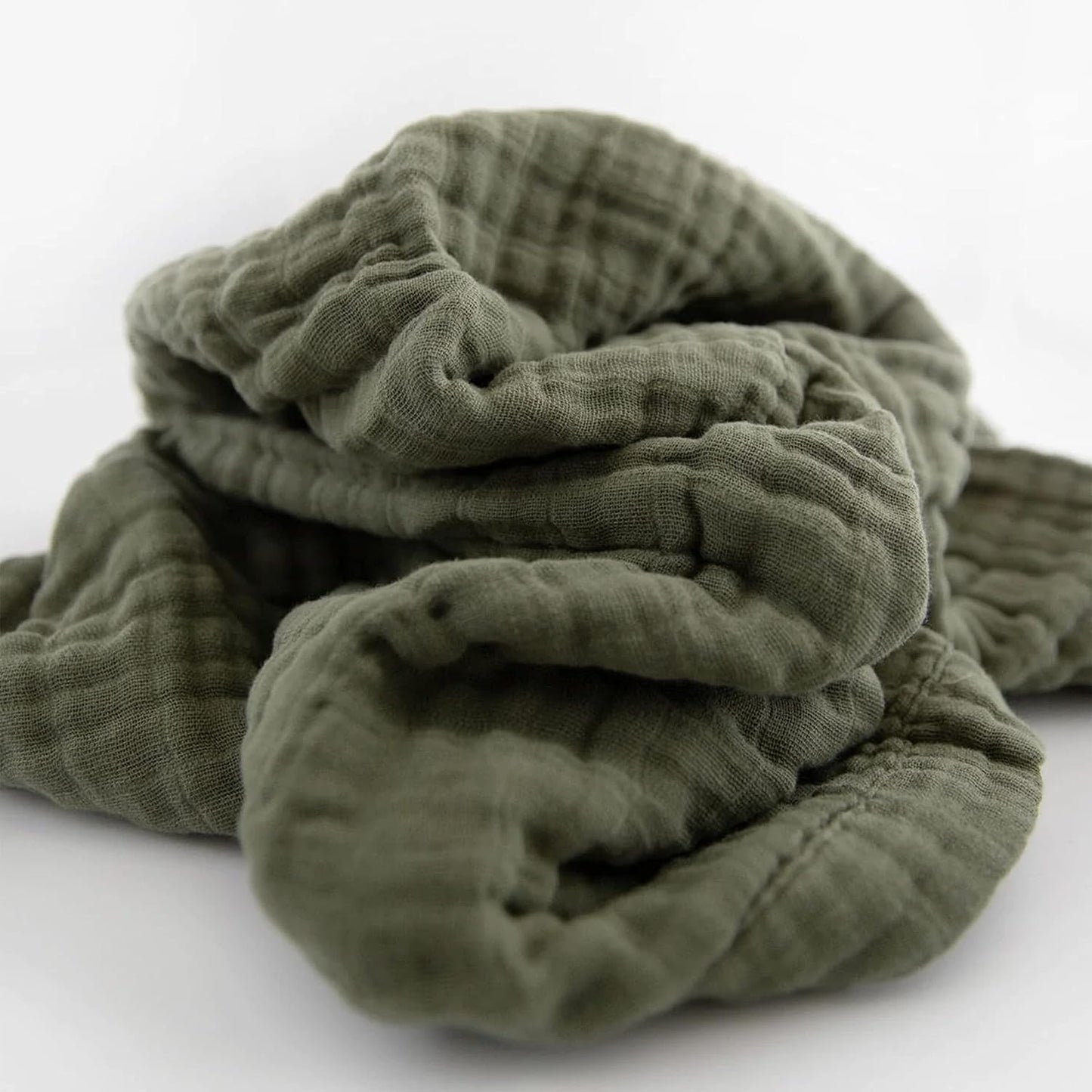 Little Unicorn Newborn Receiving Quilt | Ultra- Soft, Multi-Layered Muslin Fabric | Gift for Newborns & on-The-go (Fern)