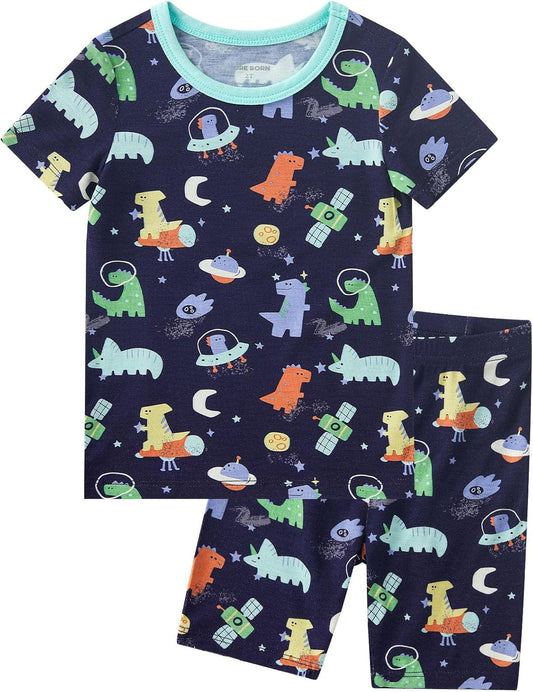 pureborn Baby Toddler Kids Viscose from Bamboo Pajamas Set Pjs 2pcs 18M-8Y