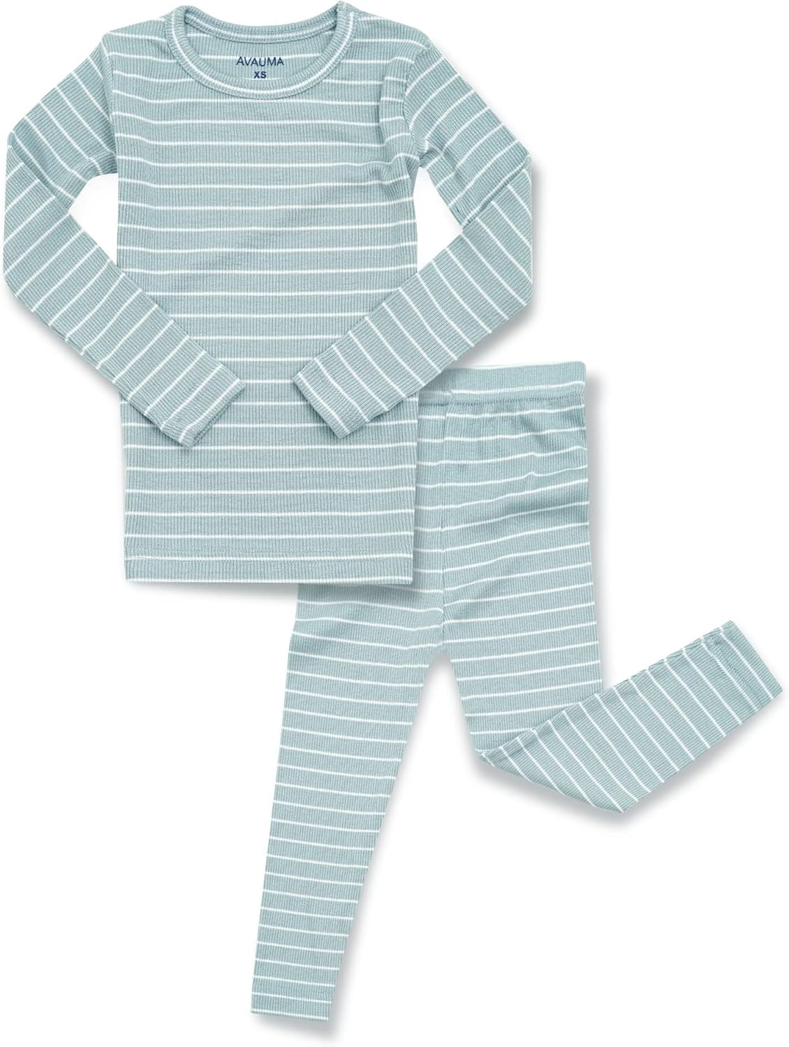 AVAUMA Stripe Pattern Baby Boys Girls Pajama Set Kids Toddler Snug fit Ribbed Sleepwear pjs for Daily Life Style