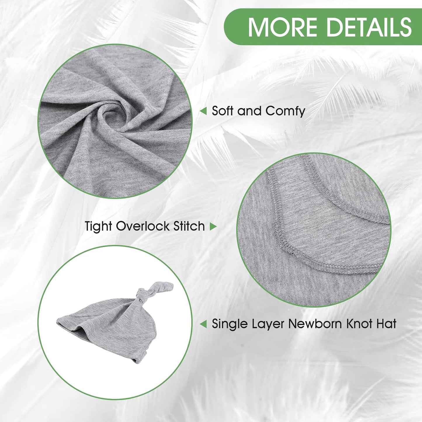 iEvolve Cotton Knitted Baby Swaddle Blanket with Hat Headband Set Newborn Swaddle Wrap Receiving Blankets for Baby Girl Boy 35" x 35"(Sapphire Blue)