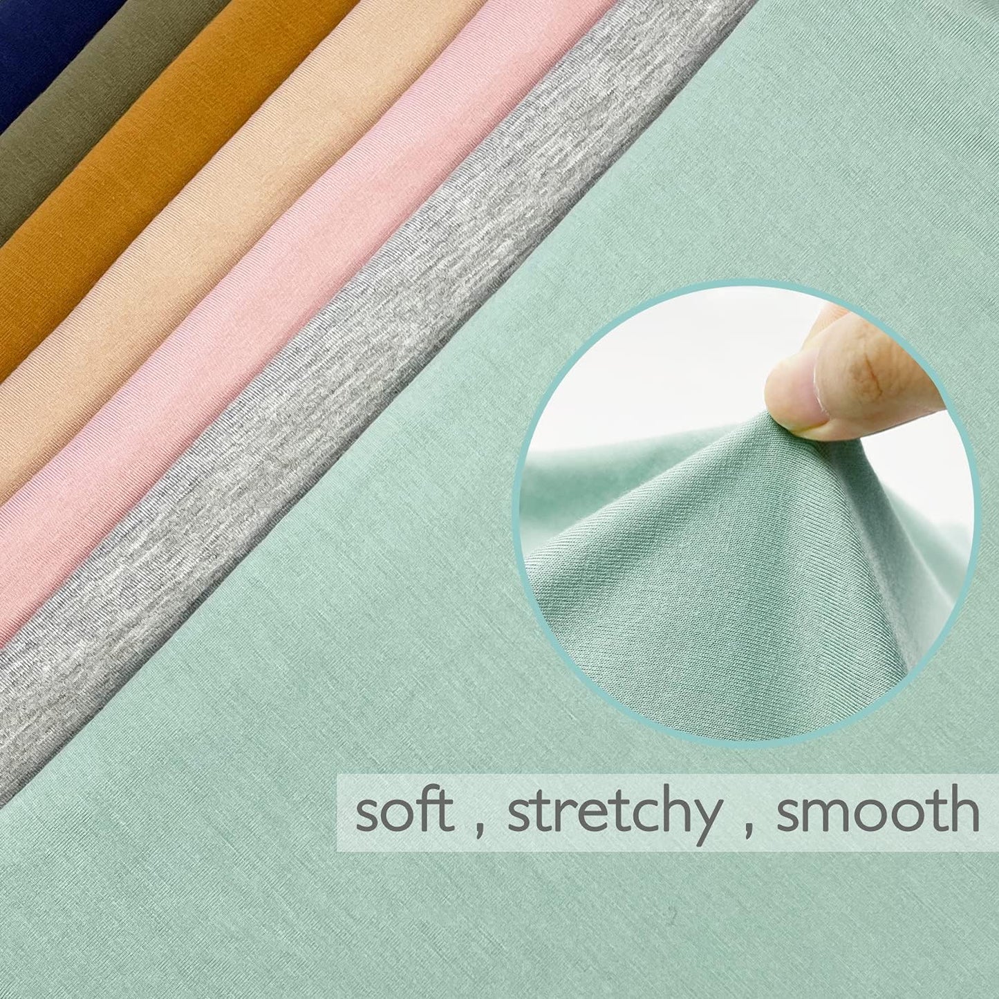 OWLOWLA Swaddle Blanket and Hat Set Newborn Swaddle Wrap Baby Receiving Blanket for Baby Boys Girls(Steel Blue)