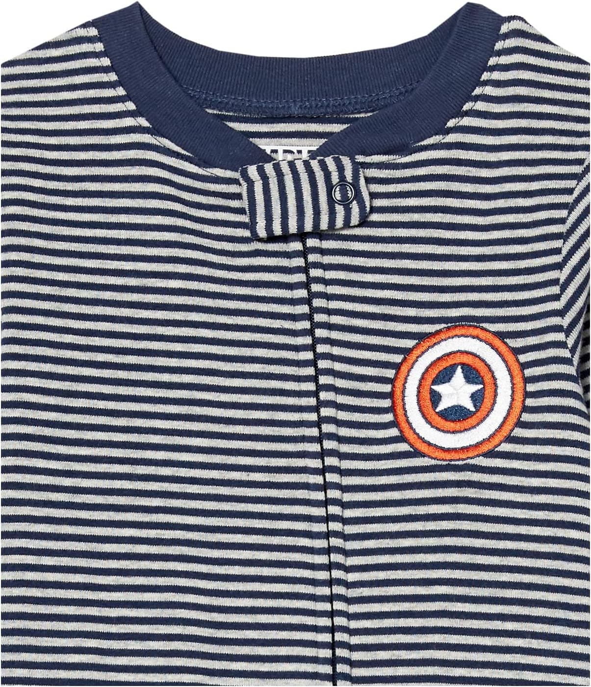 Amazon Essentials Disney | Marvel | Star Wars Unisex Babies' and Toddlers' Snug-Fit Cotton Footed Pajamas, Multipacks