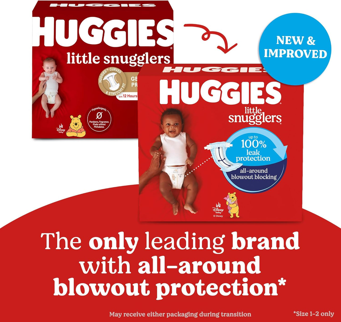 Huggies Size 5 Diapers, Little Snugglers Baby Diapers, Size 5 (27+ lbs), 19 Count, Packaging May Vary