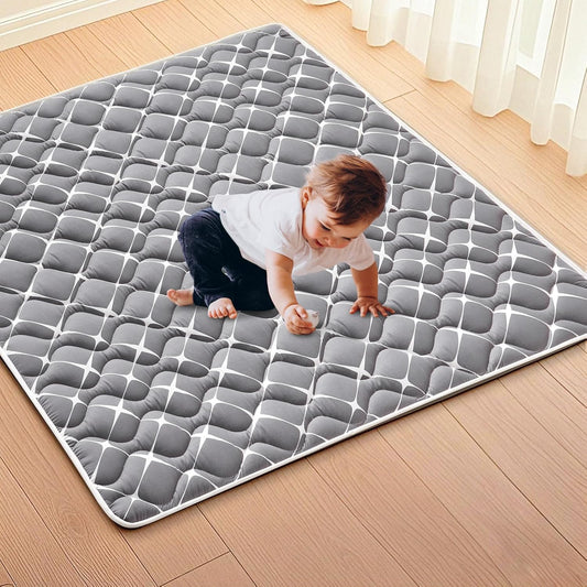 Vibe bear Baby Foam Play Mat, 50x50 Inches Baby Crawling Mat, Thicken One-Piece Baby Playmat, Non Slip Washable Baby Play Mat for Playing, Soft Floor Mat for Babies, Infants, Toddlers