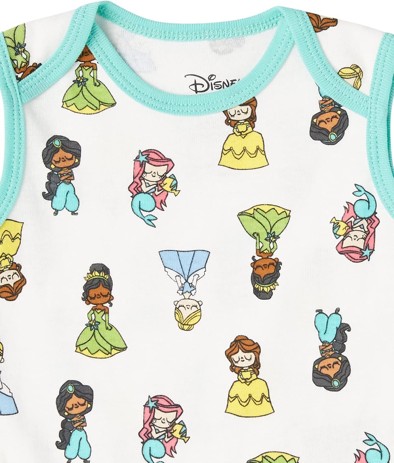 Amazon Essentials Disney | Star Wars | Princess Baby Girls' Sleeveless Bodysuits, Pack of 6