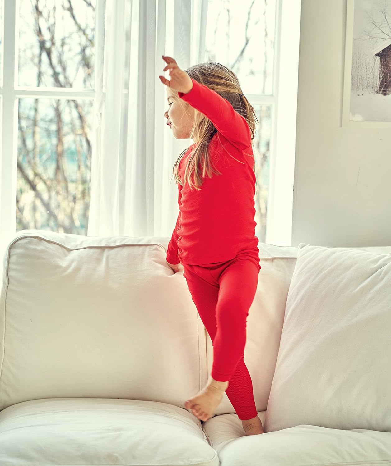 AVAUMA Baby Boys Girls Pajama Set Kids Toddler Snug fit Ribbed Sleepwear pjs for Daily Life Style