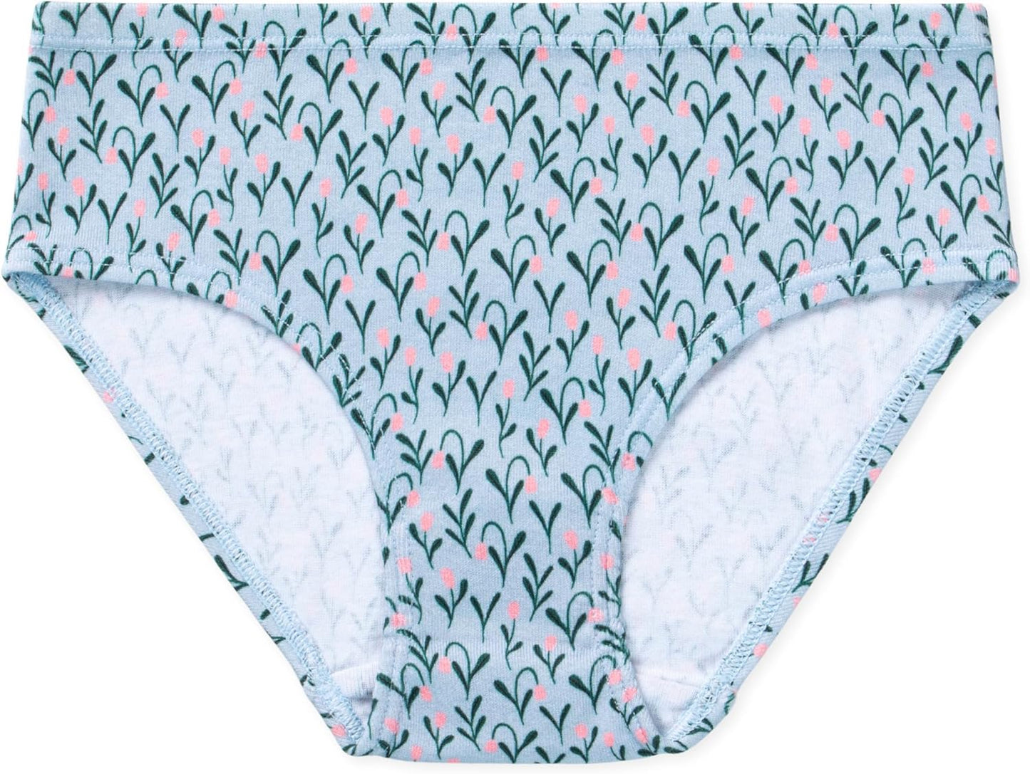 Lucky & Me Girls 100% Organic Cotton Underwear Briefs, Gracie 7 Pack