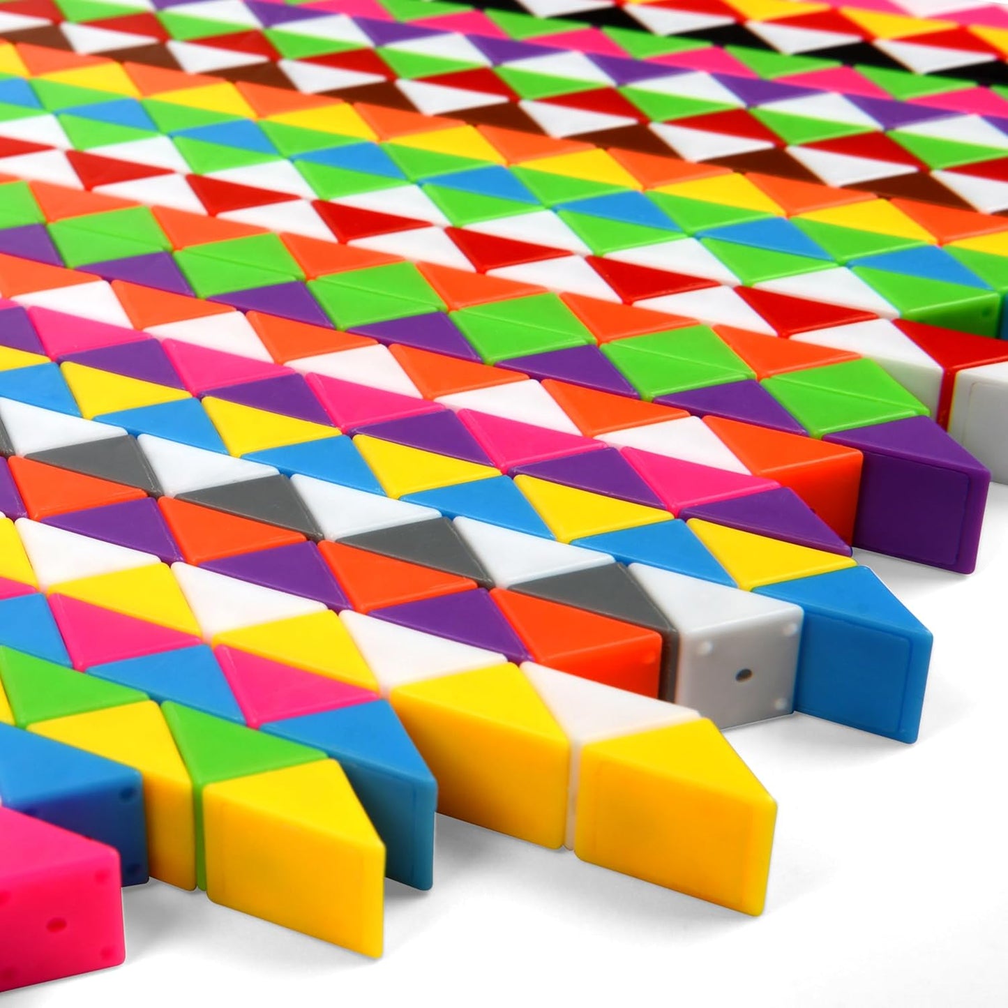 26 Pack 24 Blocks Magic Snake Cube Toy,Fidget Mini Snake Cube Puzzle Toy for Kids,Mini Plastic Puzzle Cube Toy for Kids Party Supplies,Classroom Rewards