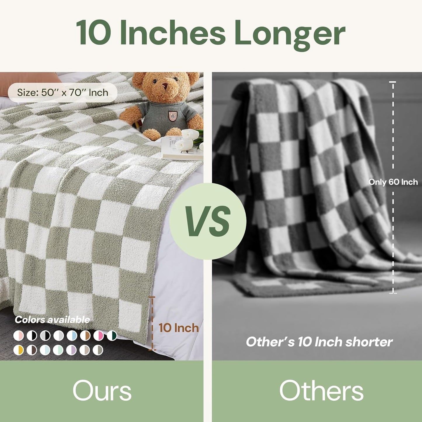 WRENGONGE Taupe Throw Blanket, 50x70 Soft Cozy Striped Throw Blankets for Couch, Sofa, Bed, Travel, Lightweight Fluffy Warm Plush Decorative Blankets for Women, Men,Kids Gift