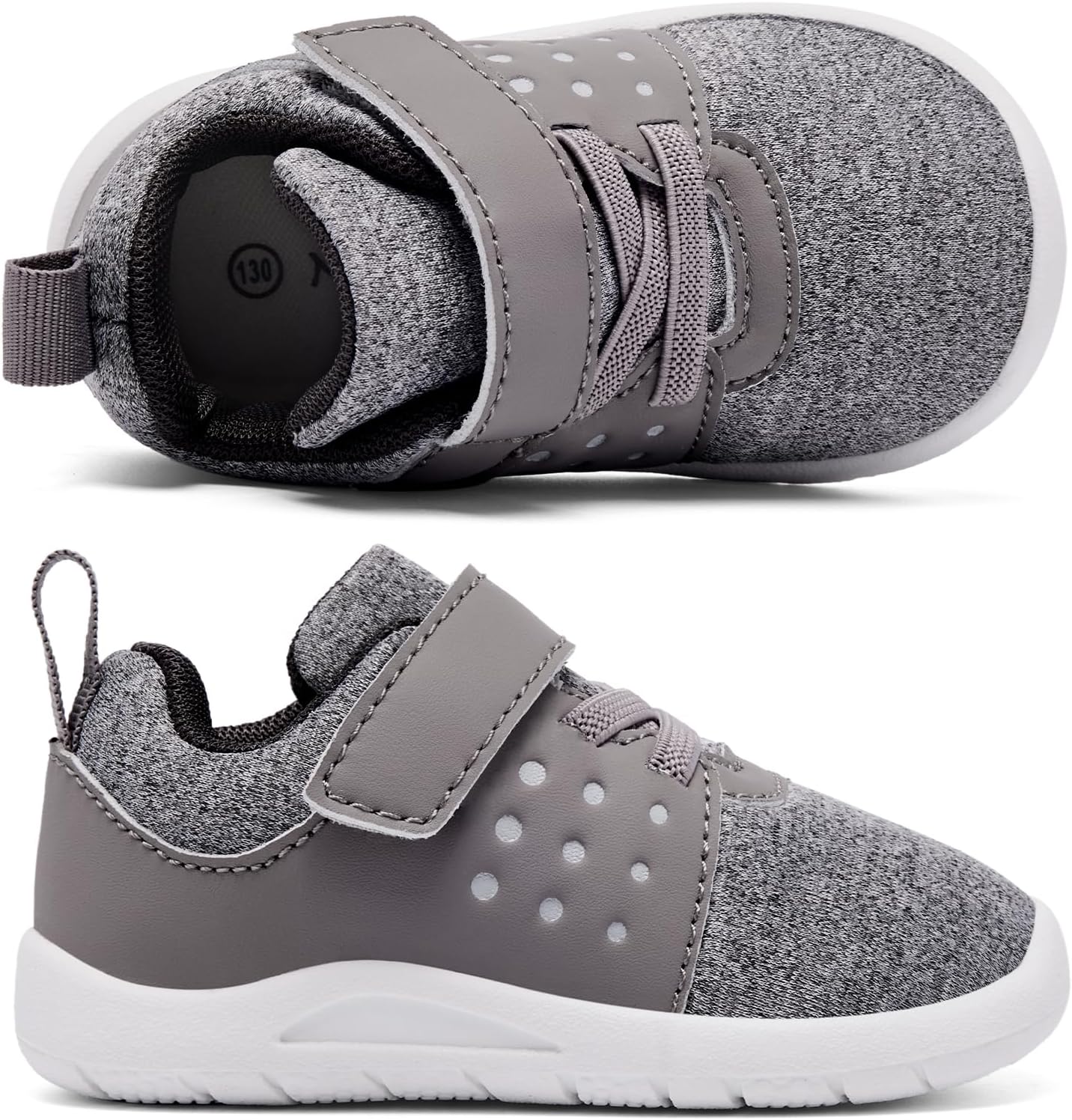 MORENDL Toddler Baby Shoes 0-4 Years Boy Girl Lightweight Breathable Non-Slip Sports Sneakers Running Walking Tennis Barefoot Shoes