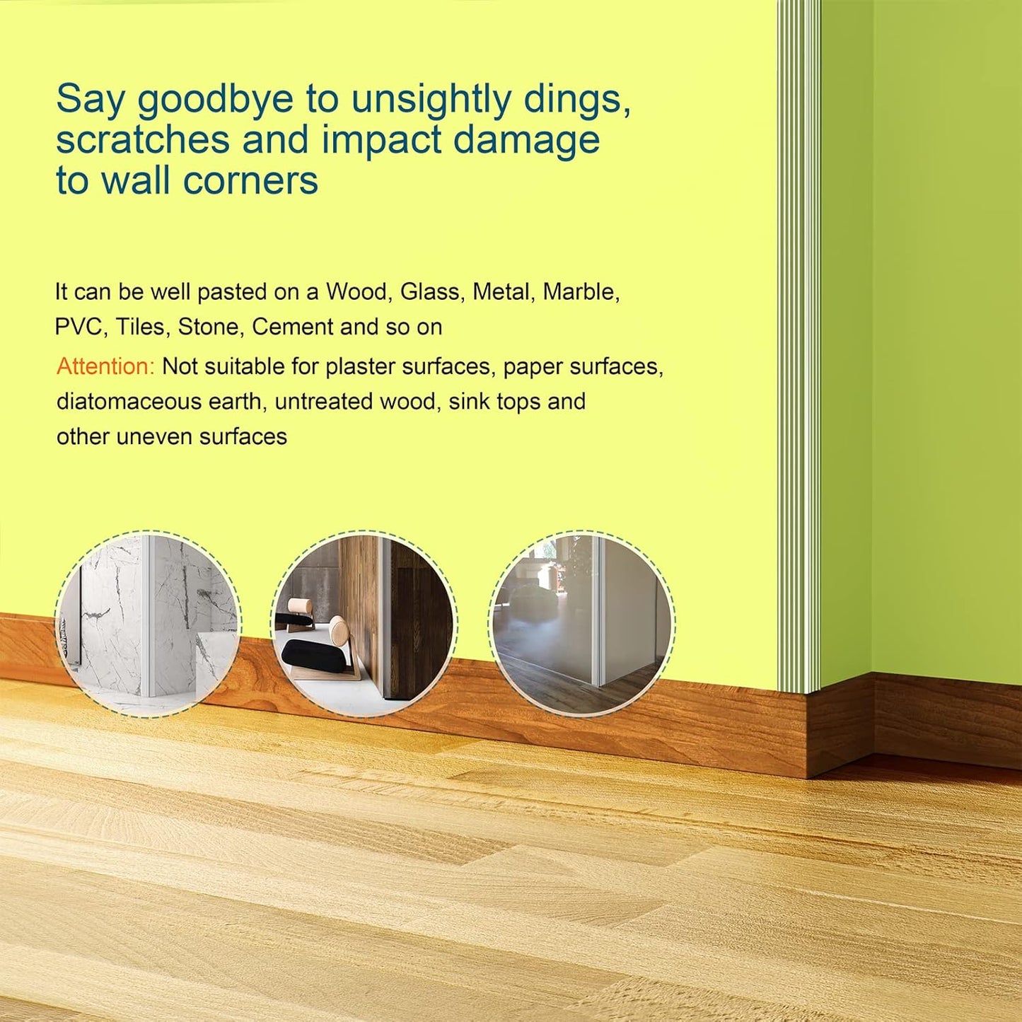 HOMREALM Baby Proofing 7.05ft Long (1.97" Wide) Corner Protector Baby Corner Guards Furniture Corner & Edge Safety Bumpers Clear Baby Proofing Bumper Cushion for Table Furniture Sharp Corners