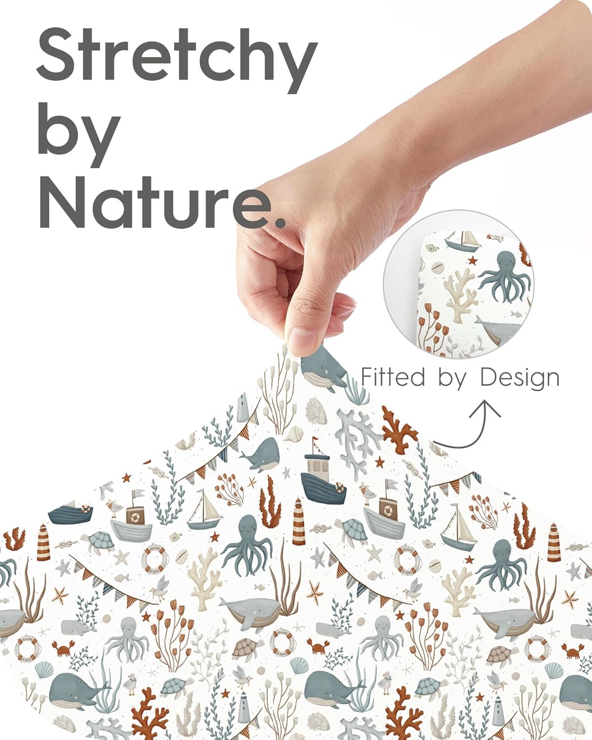 Baby Crib Sheets Boy Girl for Standard Crib Mattress - Ultra Soft Jersey Knit Neutral Crib Mattress Sheet, Safe and Snug, Durable, Stylish Crib Sheet Fitted, 28''x52''x9'' Extra Deep Pocket