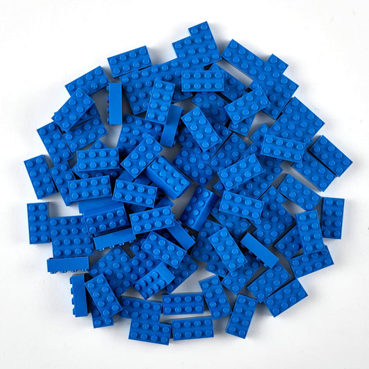 Strictly Briks Classic Bricks 2x4 Starter Kit - 96 Blue Pieces - Creative Building Set for STEM Learning - Compatible with Lego & Major Brick Brands