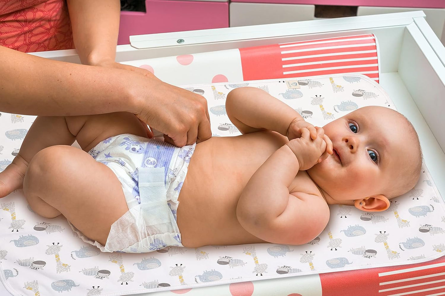 Baby Diaper Changing Pad Liners(22X27.5 inches) Soft Cotton Waterproof Changing Mat for Baby Underpads Mattress Mat Sheet Protector Portable Reusable Urine Pads for Travel Gear Pack of 3