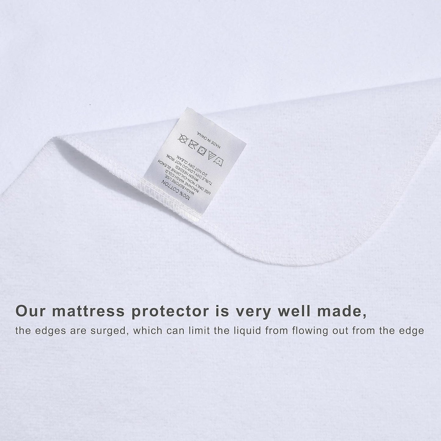 Flannel Crib Protector Pad，100％ Waterproof Mattress Protector Pad, One Size, 34" X 36"