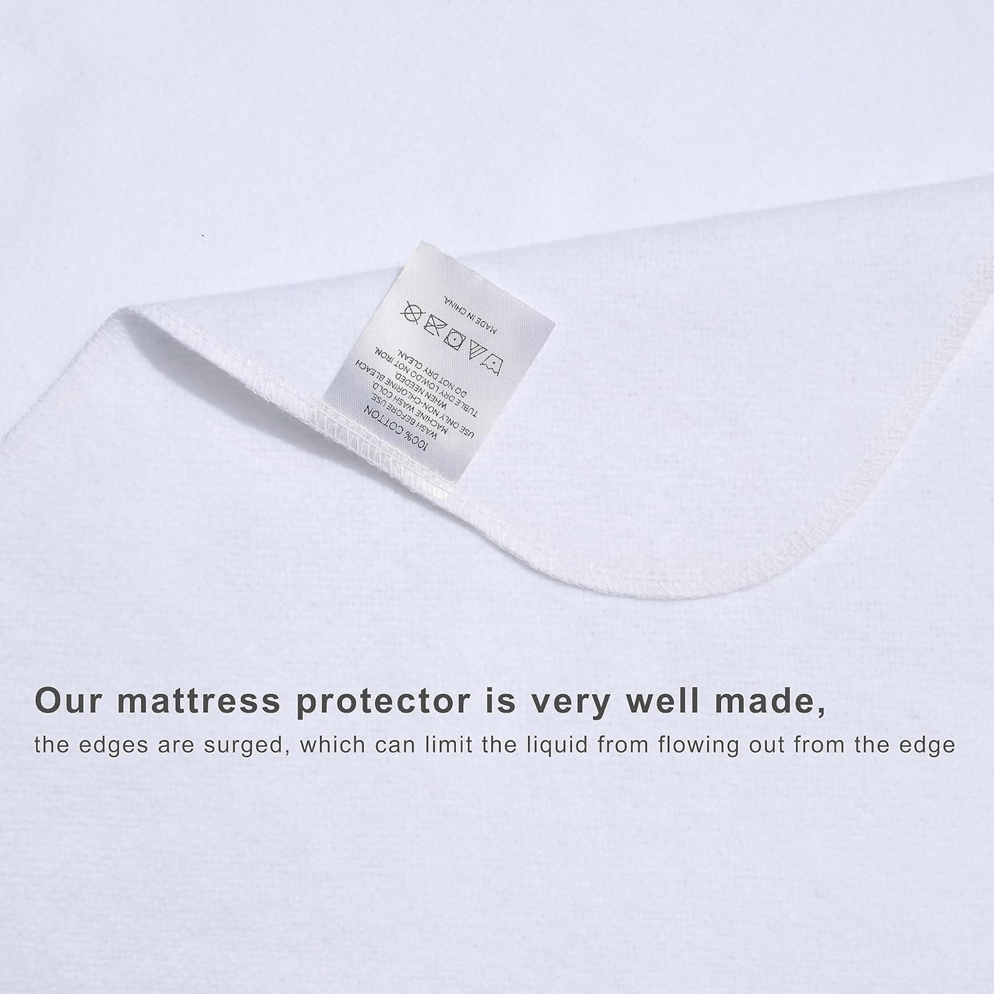 Flannel Crib Protector Pad，100％ Waterproof Mattress Protector Pad, One Size, 27" X 39"