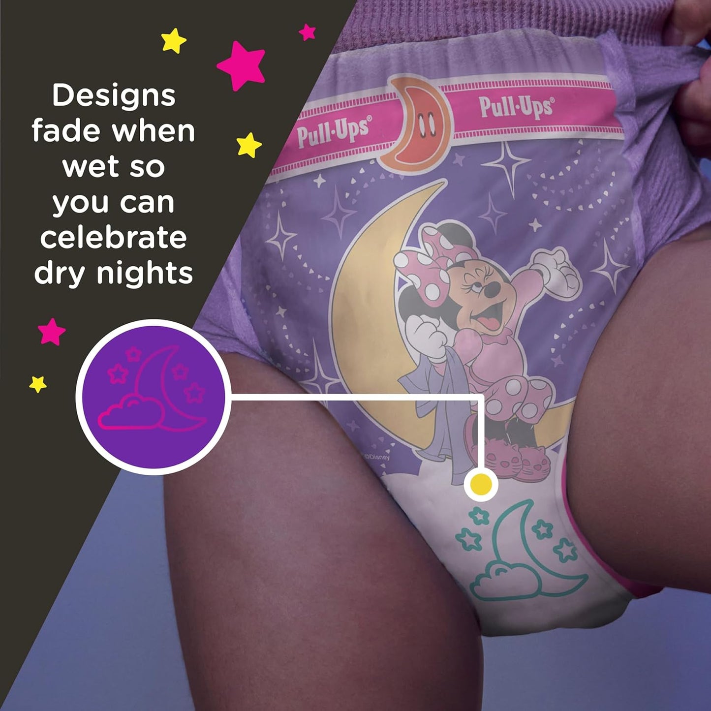 Pull-Ups Girls' Night-Time Potty Training Pants, Size 5T-6T Overnight Training Underwear (46-60 lbs), 44 Ct