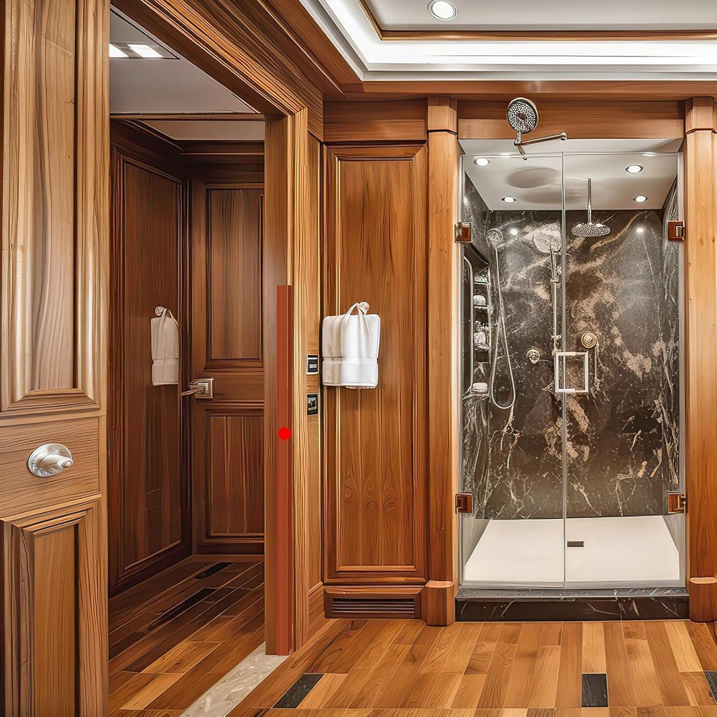 2PCS Wall Corner Protectors Guards - Self Adhesive Corner Protector & Corner Guards for Walls Edge Protection, Easy to Apply - No Tools Needed(Brown, 47.24"x1.18")