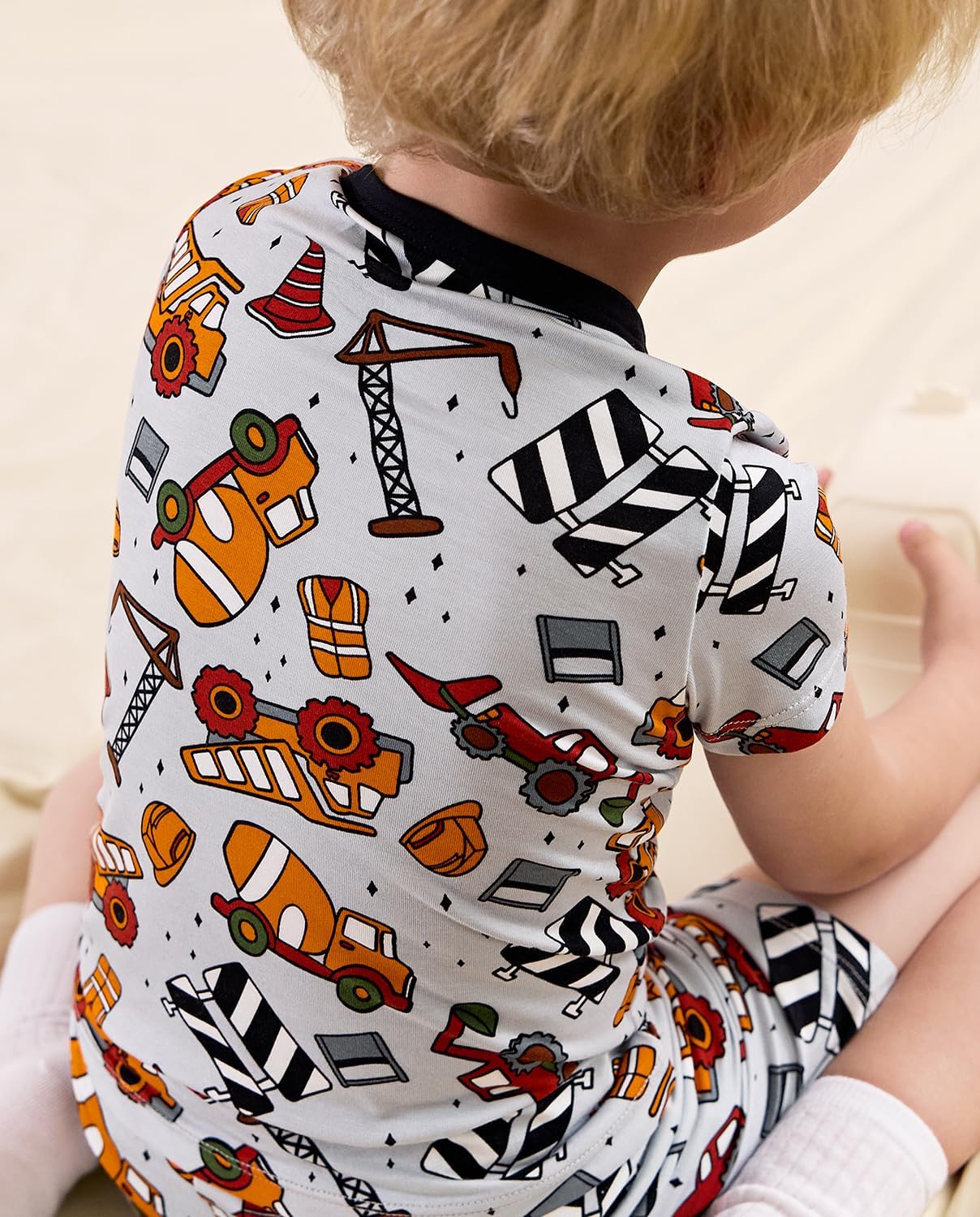 Bamboo Viscose Toddler Animal Pajamas Boys Girls Kids Cool Short Summer 12M-8Y Snug fit Pjs Set 2pcs