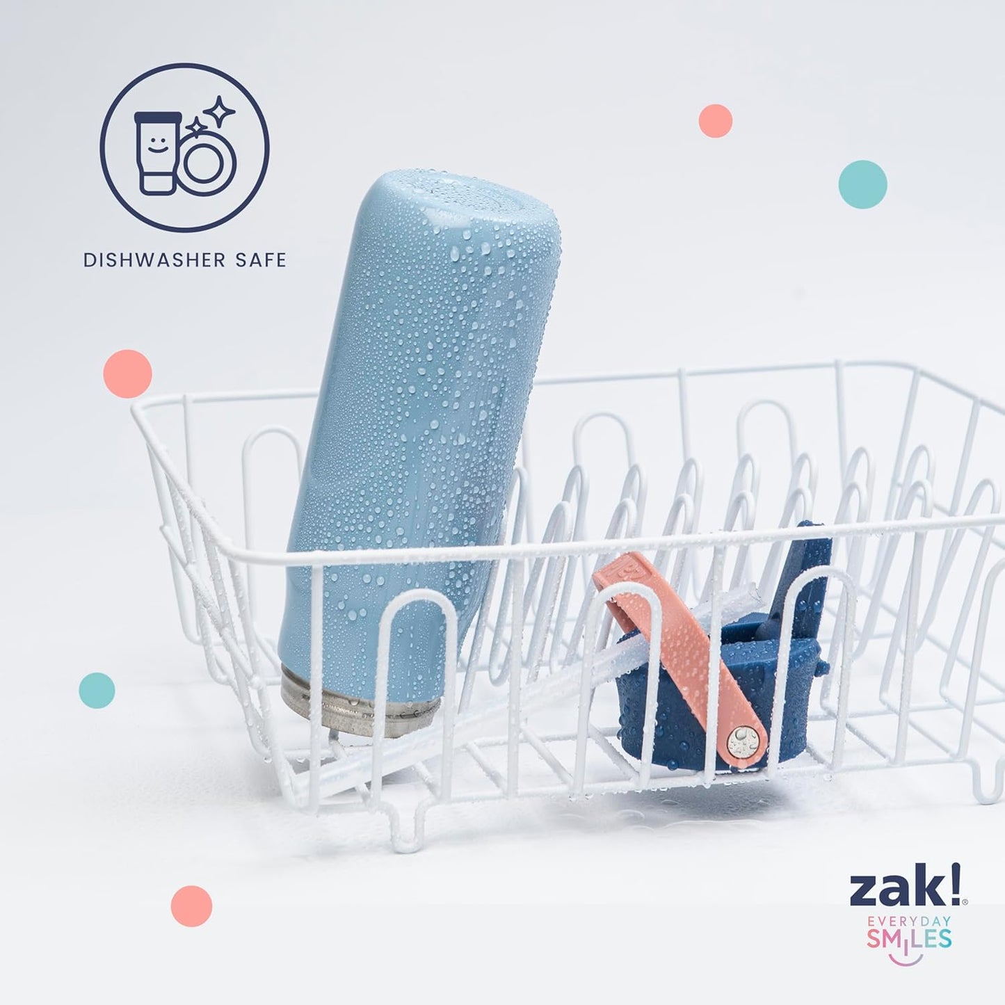 Zak Designs Harmony Disney Princess Water Bottle for Travel or At Home, 20oz Stainless Steel with Straw Lid and Vacuum Insulation (Ariel, Aurora, Belle, Cinderella, Jasmine, Moana, Rapunzel, Tiana)