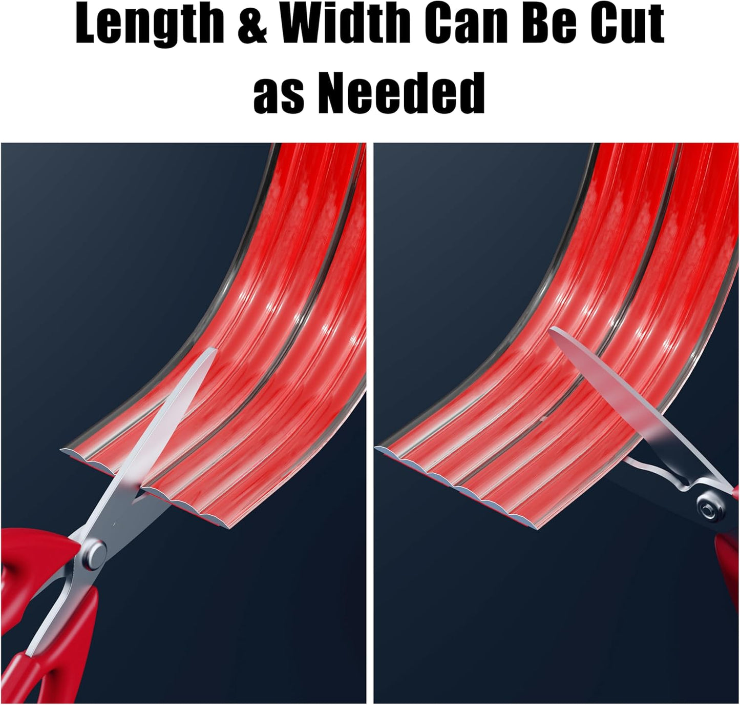 Wall Corner Protector Edge Guard - Peel and Stick Self-Adhesive Wall Trim Moulding, Inside & Outside Corner Molding Trim Caulk Strip for Wall Edge, Ceiling, Countertop – Clear, 1.18INx5FT