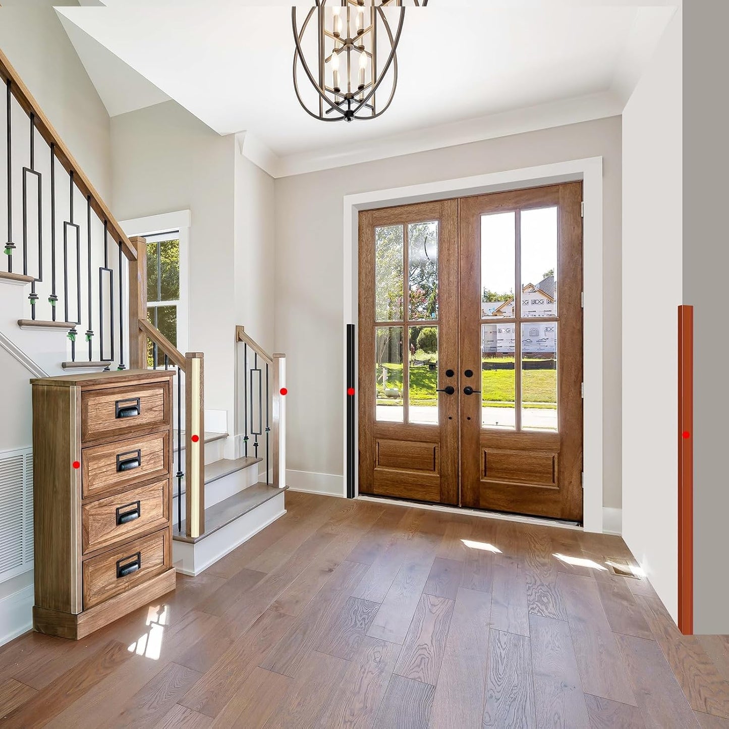 2PCS Wall Corner Protectors Guards - Self Adhesive Corner Protector & Corner Guards for Walls Edge Protection, Easy to Apply - No Tools Needed(Beige, 39.37"x1.18")