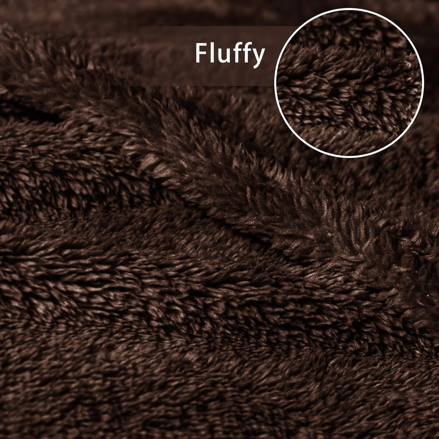 Exclusivo Mezcla Twin Size Flannel Fleece Blanket, Super Soft Velvet Plush Bed Blanket, Fuzzy Cozy and Warm for All Seasons, 60x80 Inches, Coffee
