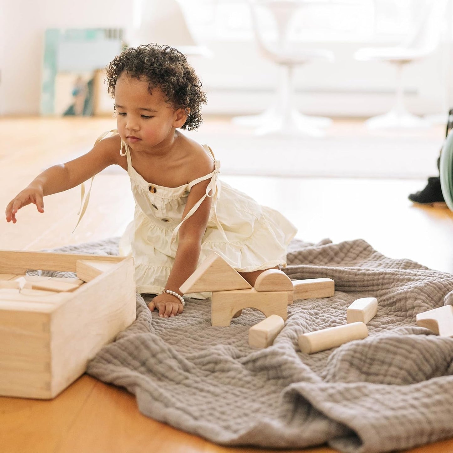 Little Unicorn Premium Quilted Throw | Super Soft, Multi-Layered Muslin XL Blanket| Great for Kids & Families (Mocha)