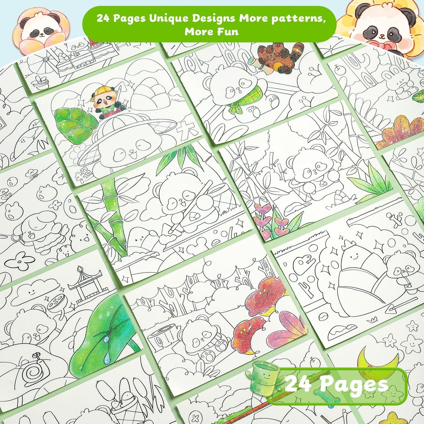 Paint with Water Coloring Books for Kids Ages 3-5, 4-8 – Cute Coloring Book for Teens,Arts and Crafts for Kids Ages 3 4 5 6 7 8+, Birthday Gift Toys for Girls Boys,Travel Toys-Panda