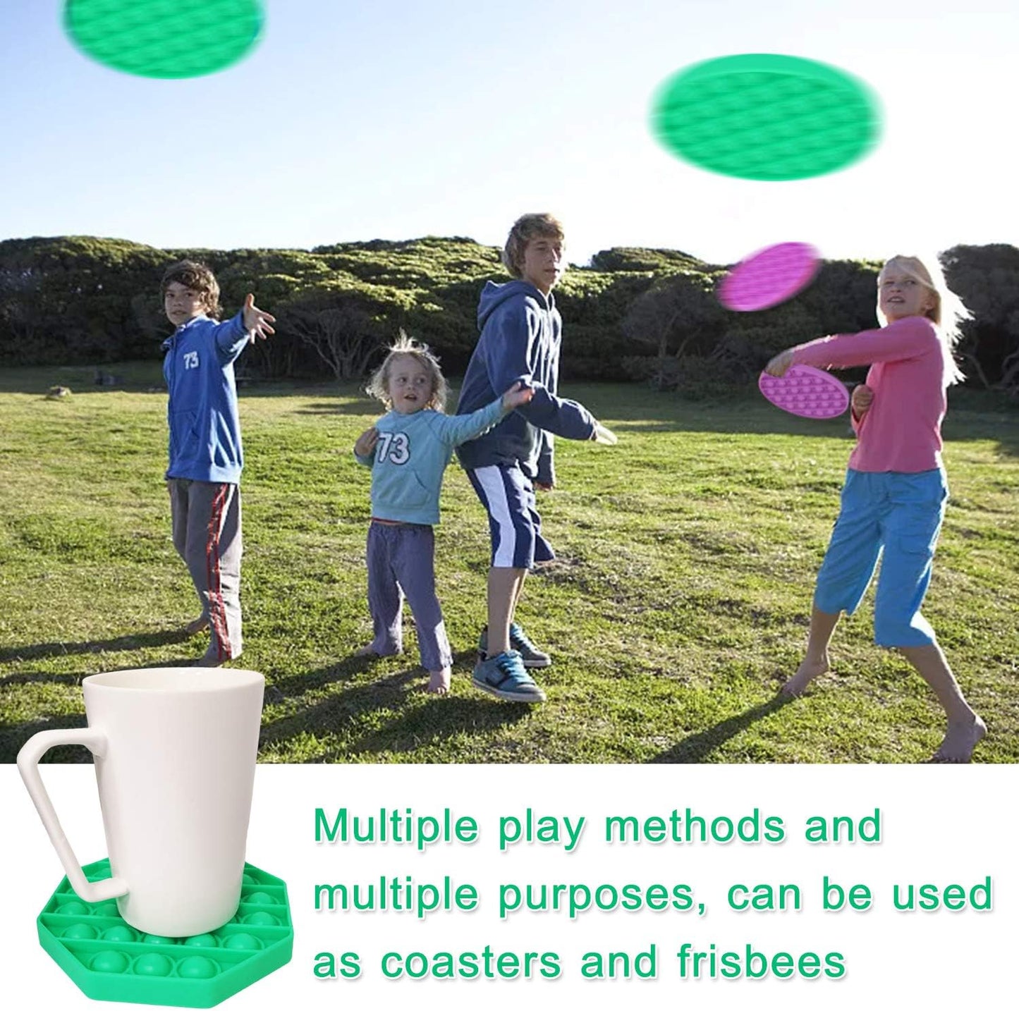 Sensory Fidget Toys, Silicone Squeeze Decompression Toy Games, Stress Relief Toys for Adults Funny Toy for Age 6+ Kids Teens, 3PCS