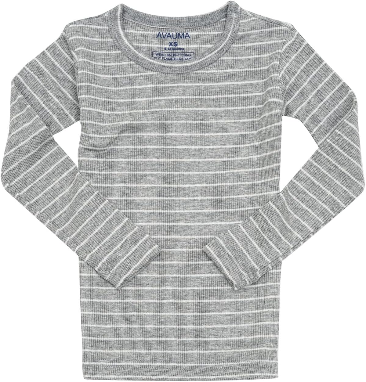 AVAUMA Stripe Pattern Baby Boys Girls Pajama Set Kids Toddler Snug fit Ribbed Sleepwear pjs for Daily Life Style