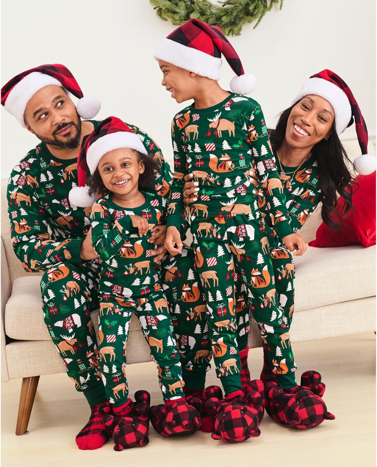 The Children’s Place Family Matching, Christmas and Holiday Pajama Sets, Cotton