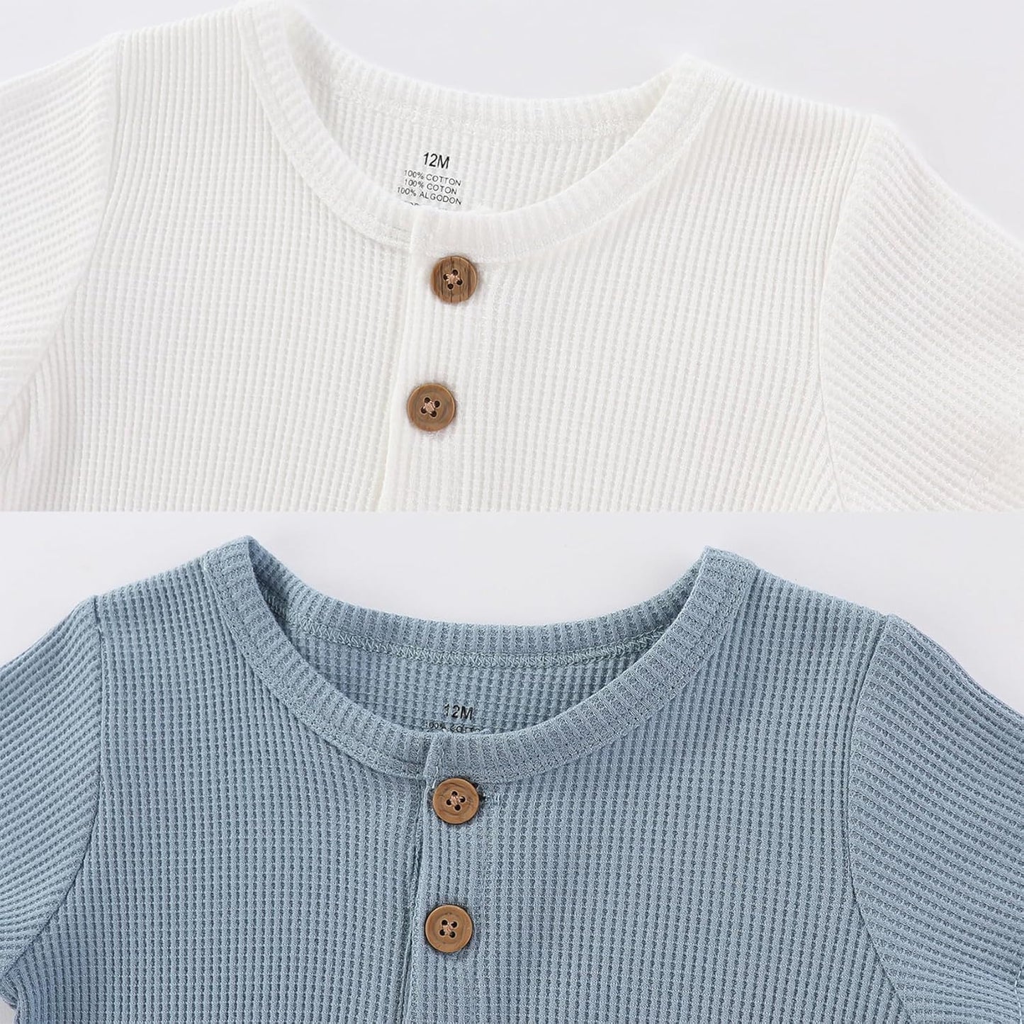 Baby Bodysuits Solid Romper One-Piece Newborn Clothes 2 Pack Baby Shower Gifts