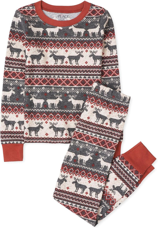 The Children’s Place Family Matching, Christmas and Holiday Pajama Sets, Cotton
