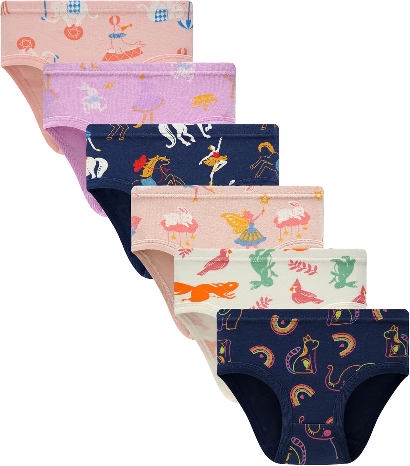 Hahan Girls Soft Panties Toddler Girls Cotton Underwear Kids Briefs