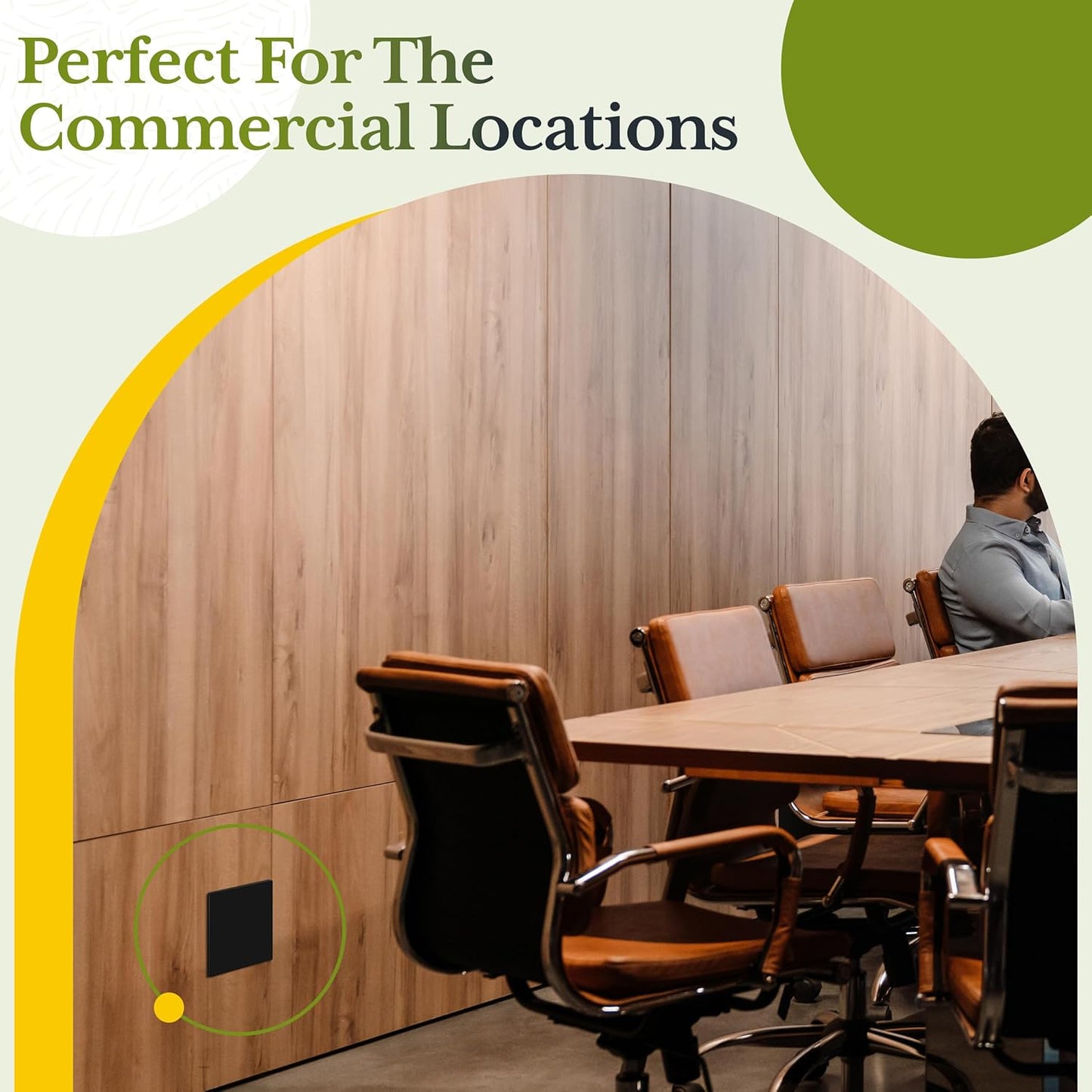 TG Screwless Double Blank Wall Plate, Child Safe Blank Device Outlet Cover, Mid-Size 2-Gang 4.88" H x 4.92" L, Polycarbonate Thermoplastic, UL Listed, SP-MB2-BK5P, Black (5 Pack)