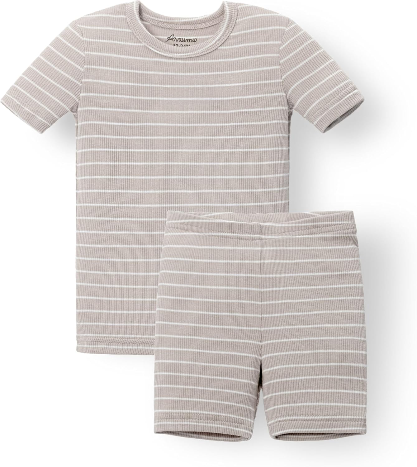 AVAUMA Stripe Pattern Baby Boys Girls Pajama Set Kids Toddler Snug fit Ribbed Sleepwear pjs for Daily Life Style