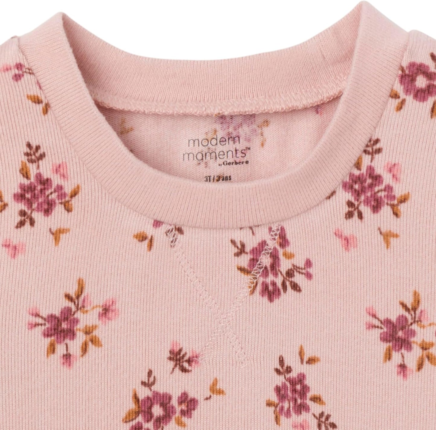 Modern Moments by Gerber Baby and Toddler Hacci Snug Fit 2-Piece Pajama Set