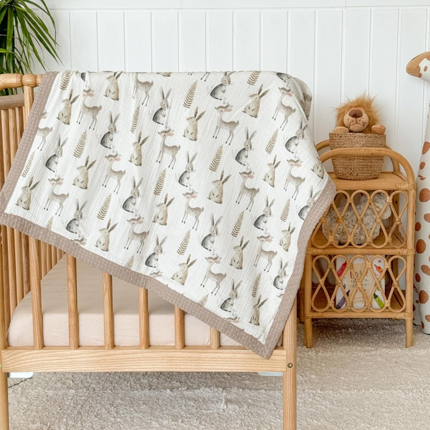 Personalized Baby Blanket with Name – Handmade 100% Organic Cotton Newborn Gift | Custom Knit Blanket for Boys, Girls, Kids & Baby Showers