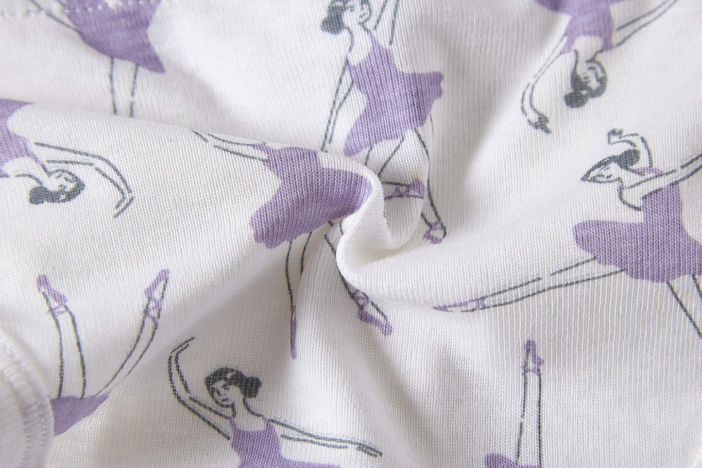 Cadidi Dinos Little Girls' Soft Cotton Underwear Kids Cool Breathable Comfort Panty Briefs Toddler Undies(Pack of 6)