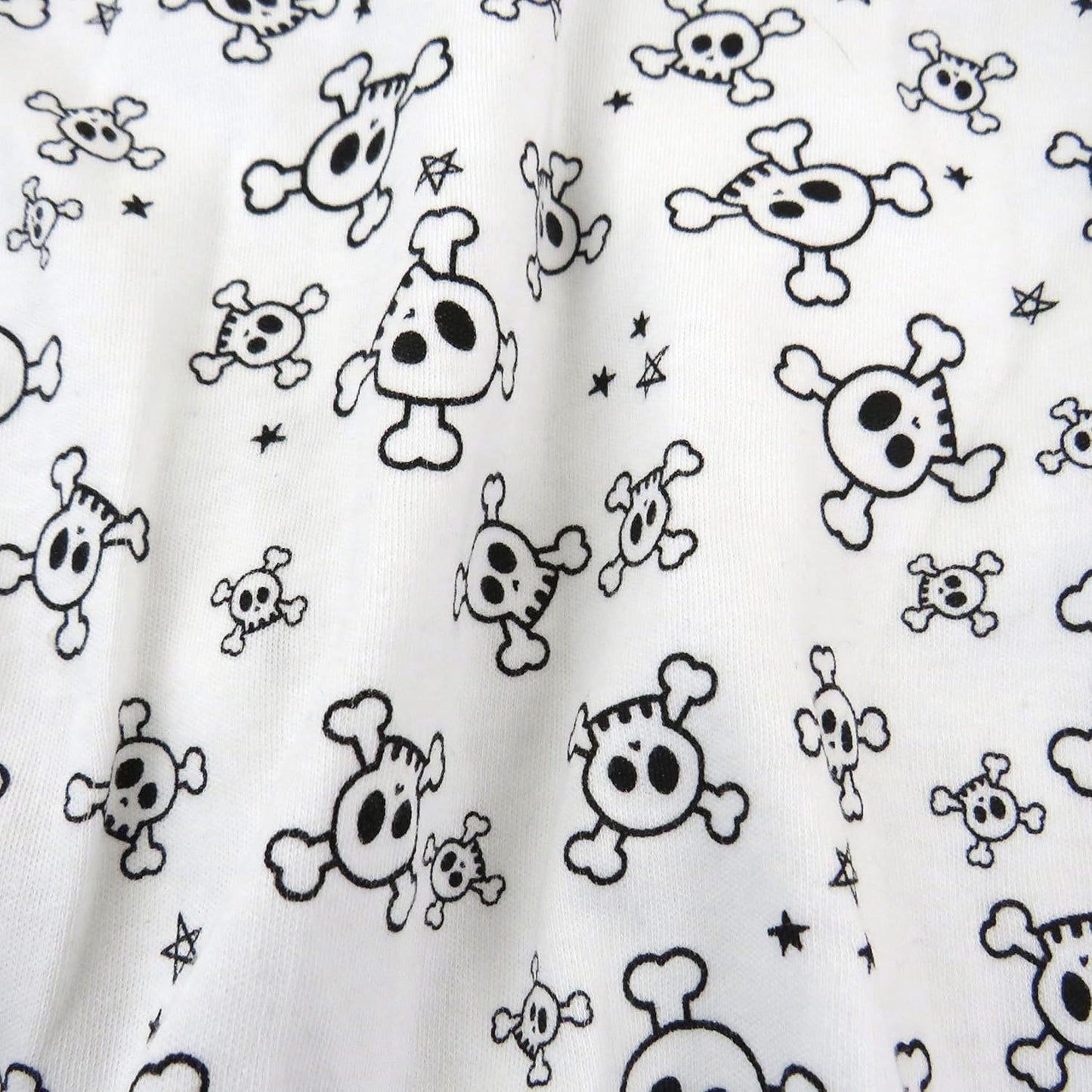 HonestBaby Boys Organic Cotton Changing Pad Cover, Tossed Skulls, One Size