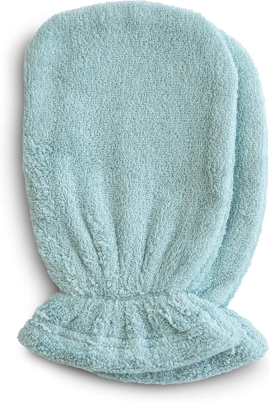 mushie Baby Bath Mitt | Organic Cotton | Pack of 2 (Sea Mist)