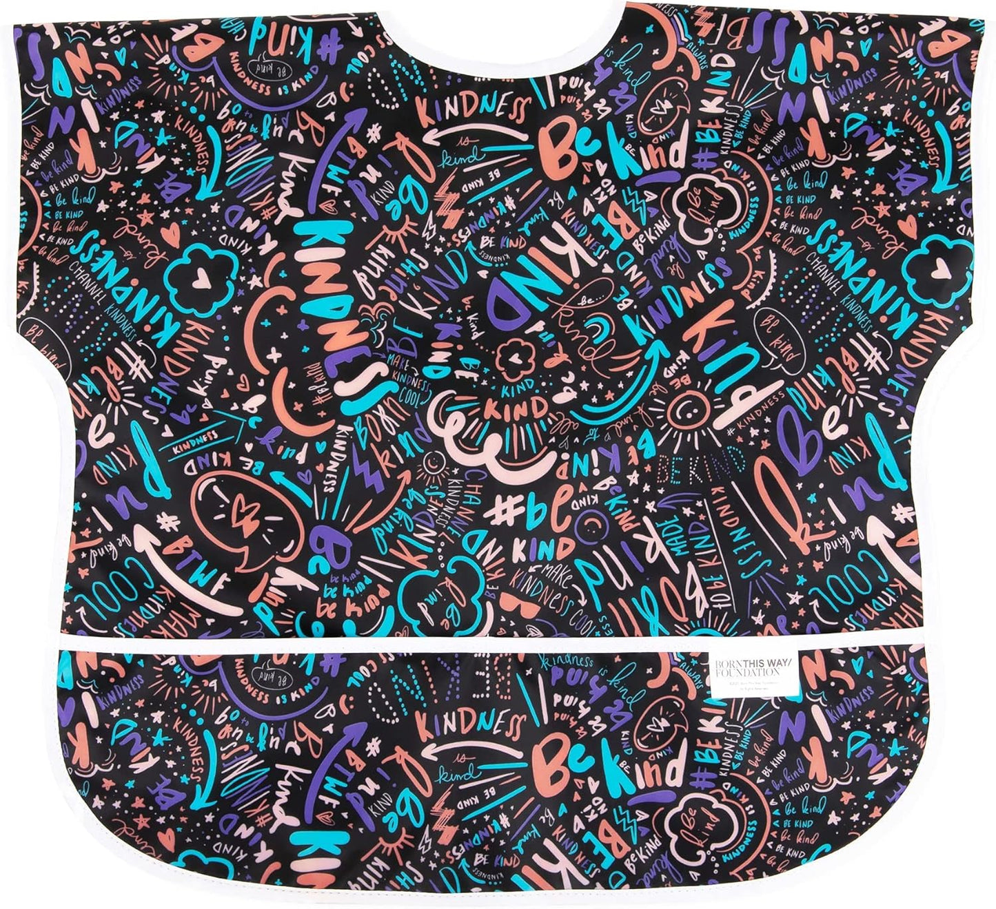 Bumkins Bibs - Toddler Bibs, Waterproof, Large for 1-3 Years, Short Sleeve