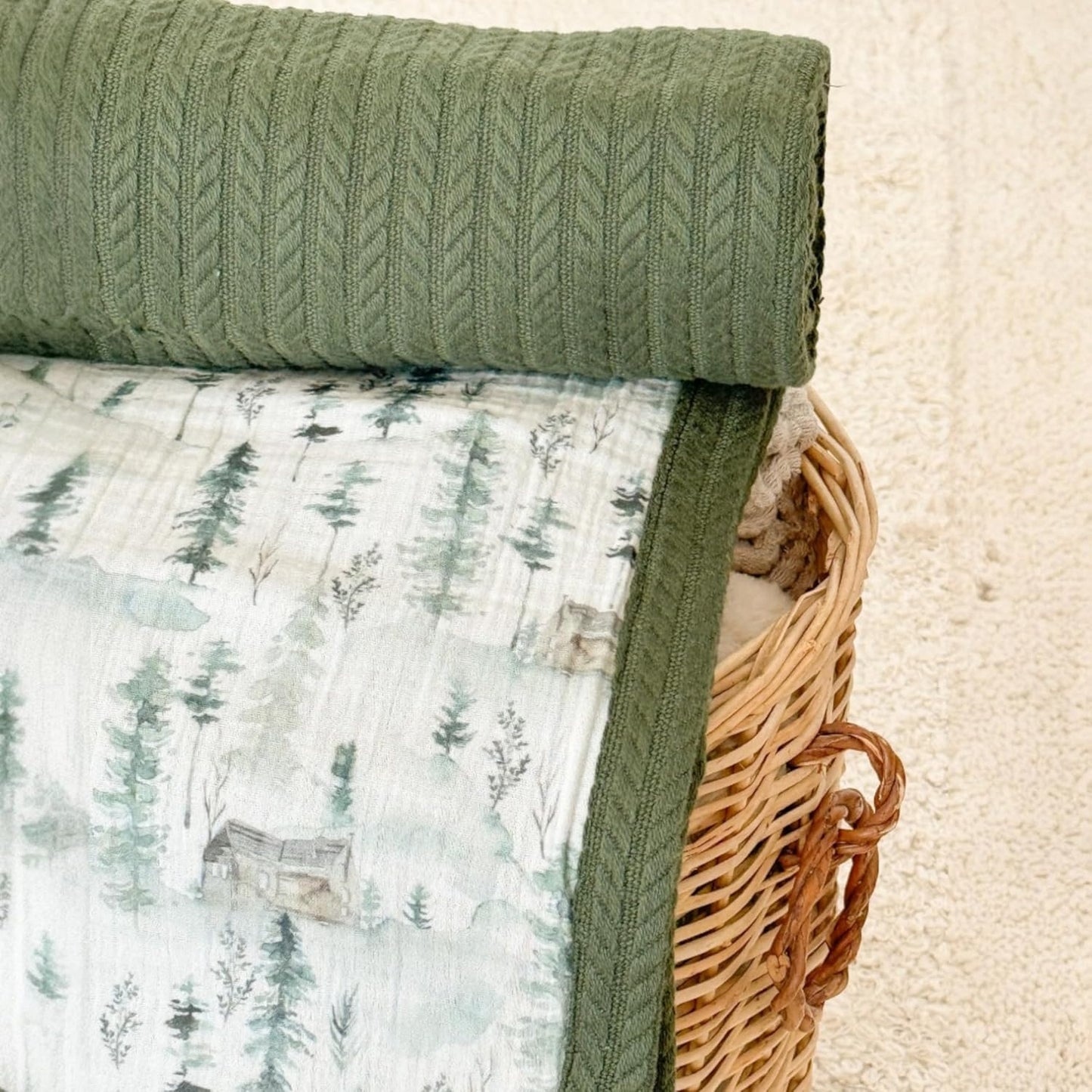 Personalized Baby Blanket with Name – Handmade 100% Organic Cotton Newborn Gift | Custom Knit Blanket for Boys, Girls, Kids & Baby Showers