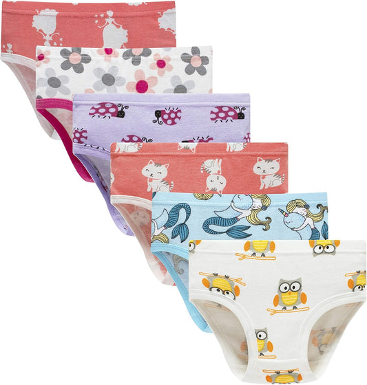 Barara King Little Girls' Soft Cotton Underwear Toddler Undies Kids panties