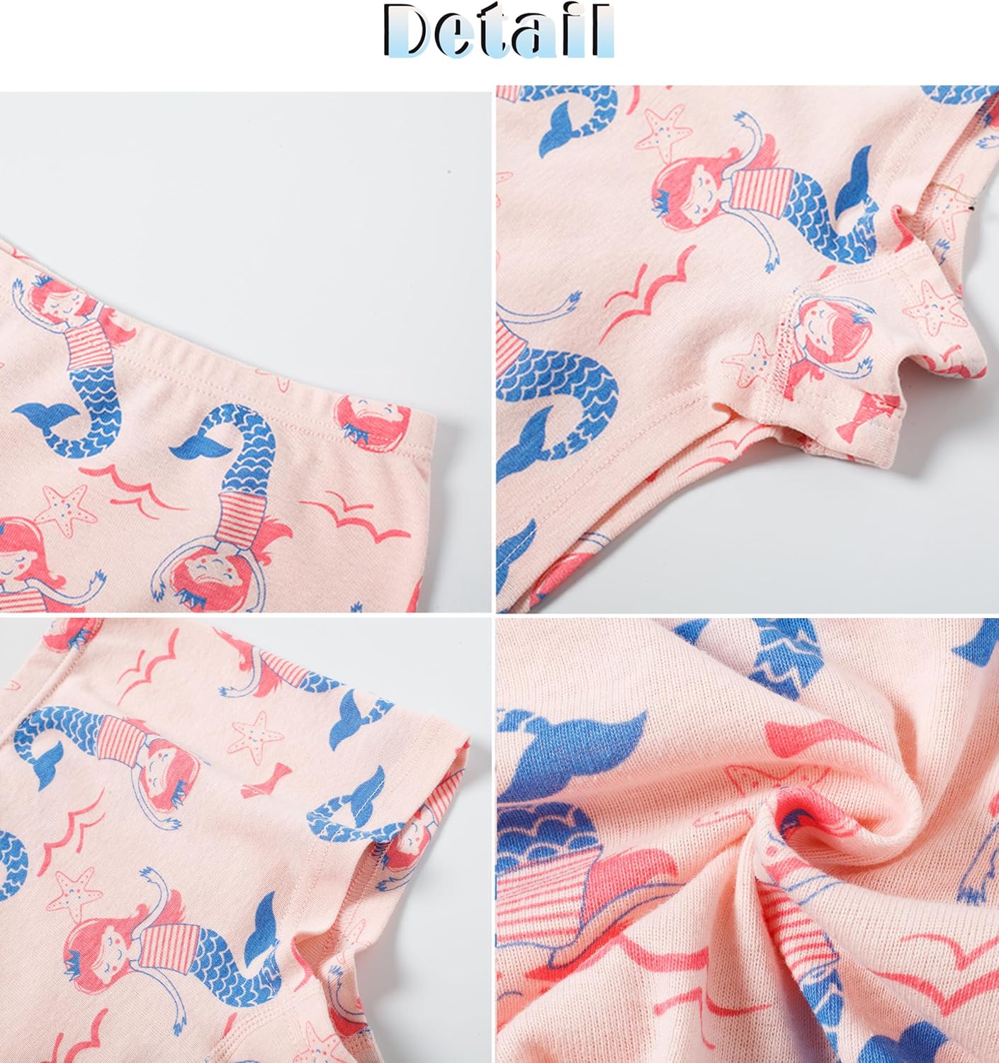 Sladatona Soft Girls Boyshort Panties Cotton Briefs Kids Underwear