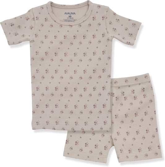 AVAUMA Baby Boys Girls Pajama Set 6M-7T Kids Cute Toddler Snug fit Pattern Design Pjs Cotton Sleepwear
