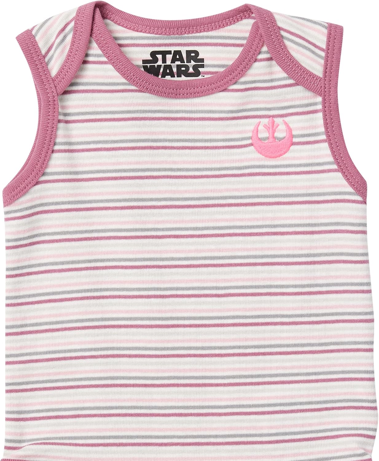 Amazon Essentials Disney | Star Wars | Princess Baby Girls' Sleeveless Bodysuits, Pack of 6